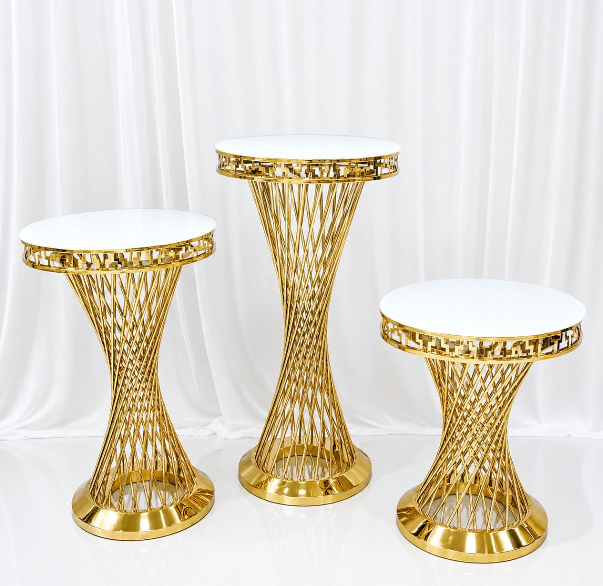 Celestia Gold Luxe Side Table Collection