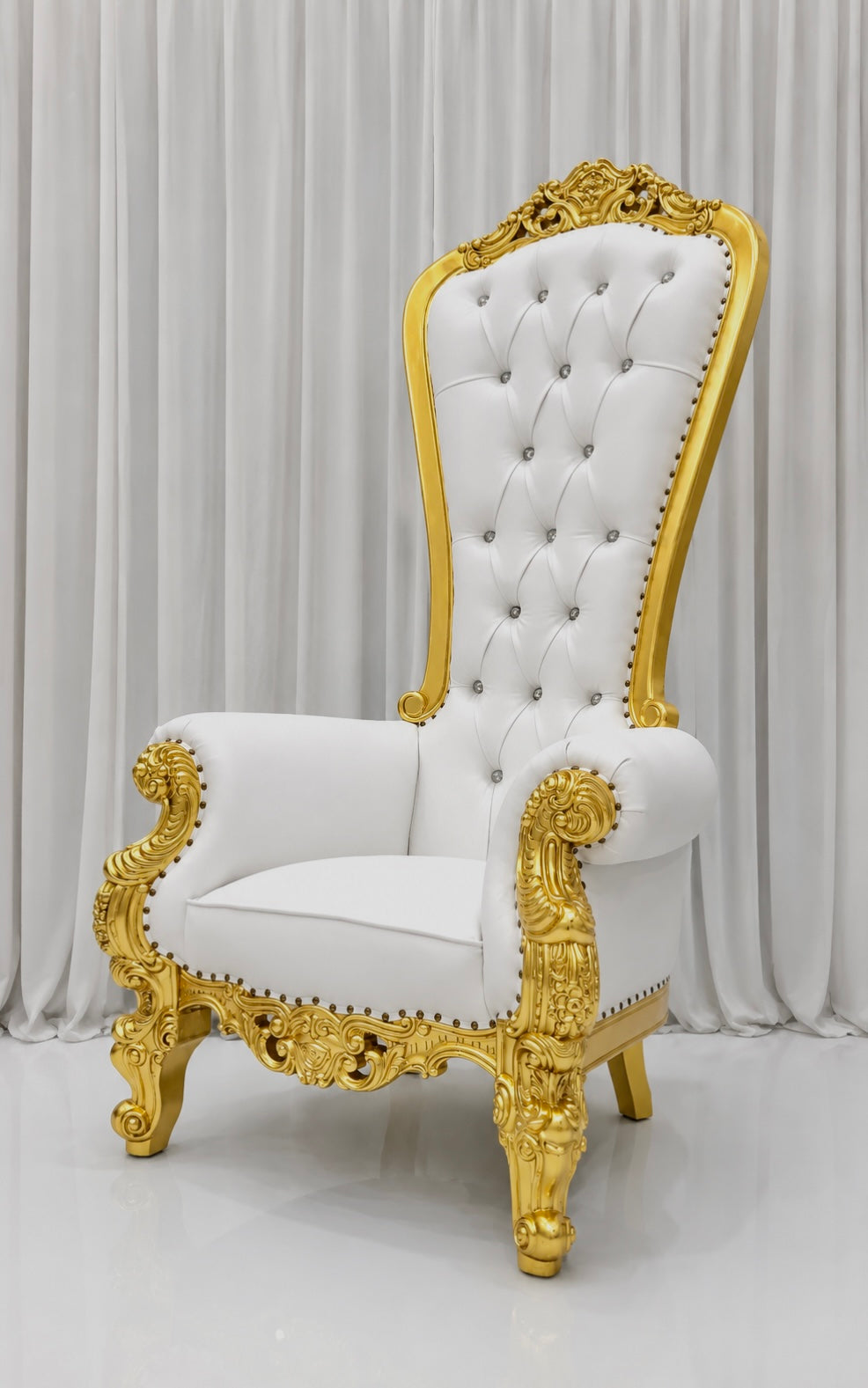 Versora Crimson Royale Throne Chair